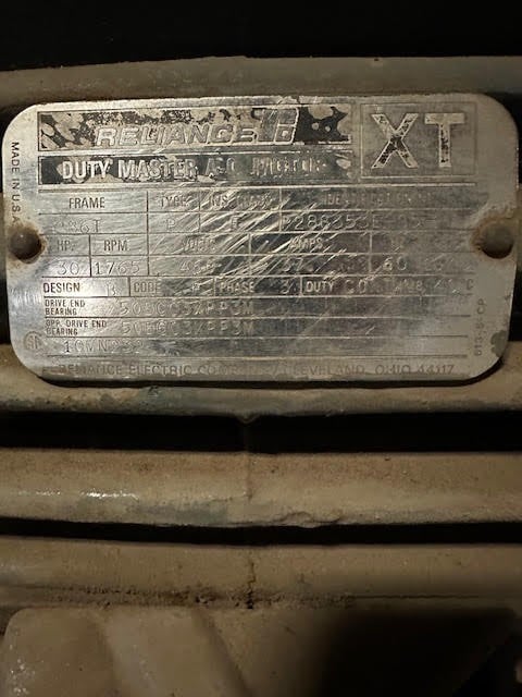 30 HP 1765 RPM Reliance, Fr. 236T, 460 Volts, Squirrel Cage, EOK - Image 1
