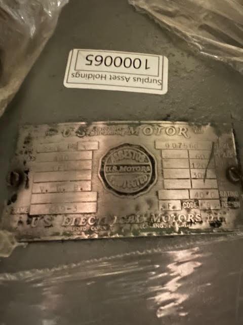 250 HP 1200 RPM US Electric, Fr. 609-3, 440 Volts, Verticle Pump, EOK - Image 1