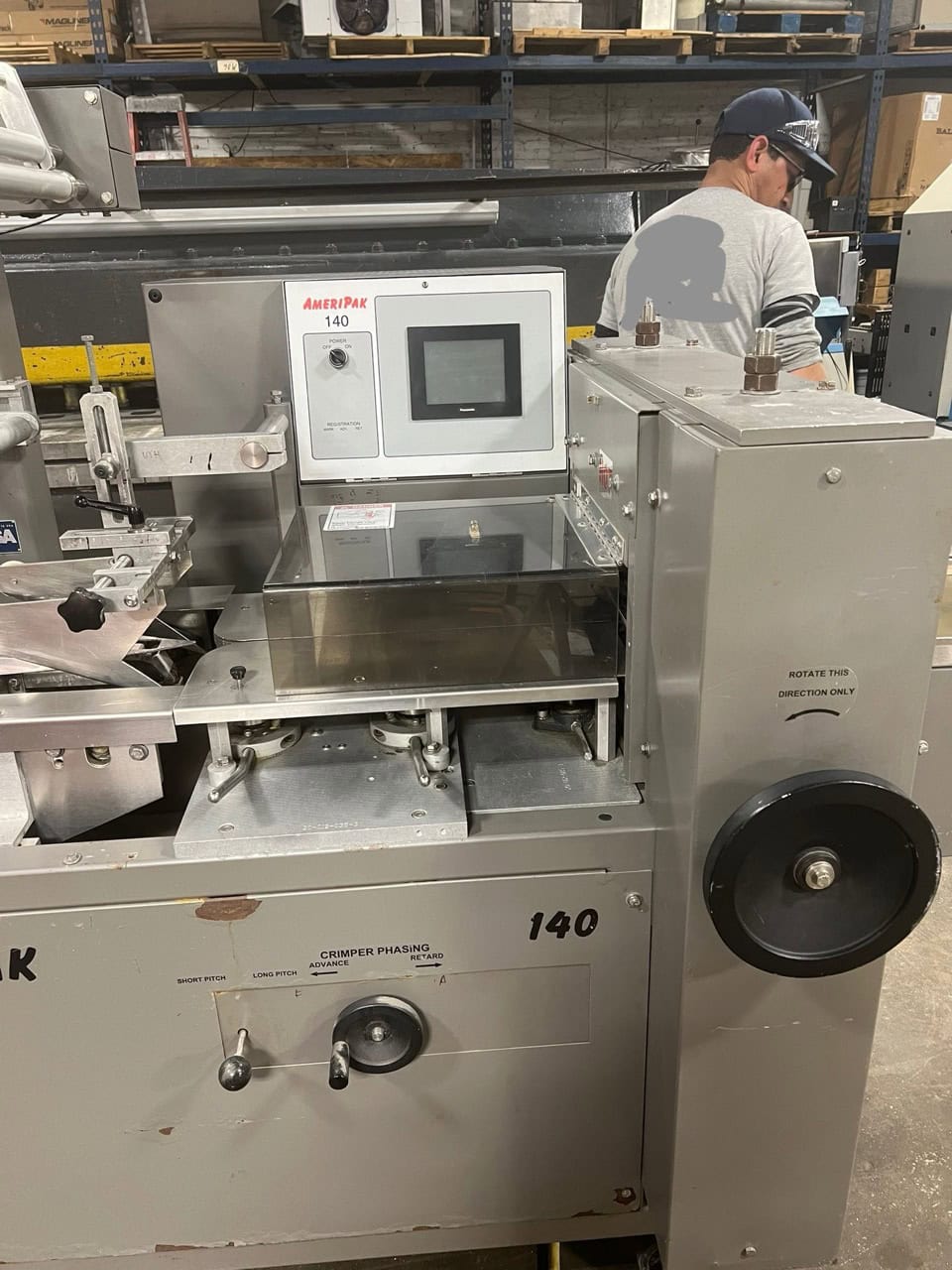 Ameripak #140, Horizontal Flow Wrapper W/ 12 Ft. Feed Conveyor, up to 140 packages per minute, 140 - Image 5