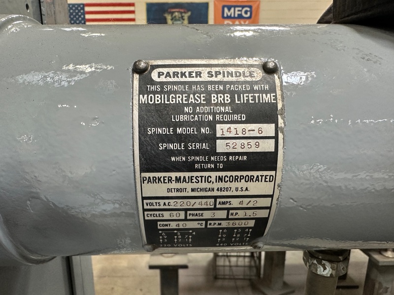 6" x 18" Parker Majestic #2Z, surface grinder, 1.5 HP variable speed spindle, power elevation, reconditioned - Image 6