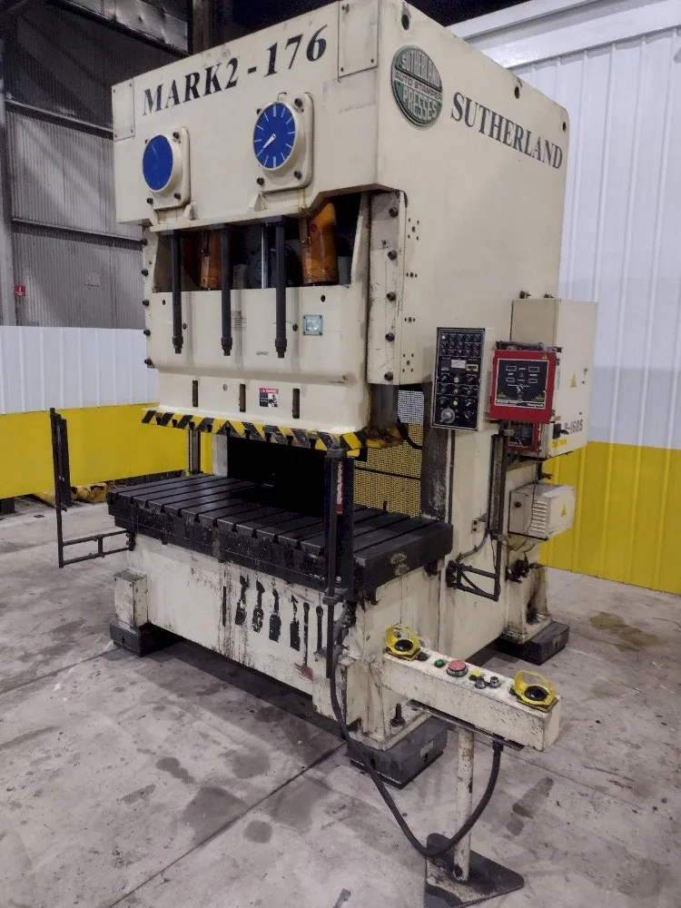 160 Ton, Sutherland #FTP-160, Gap Press, 7.87" stroke, 3.93" slide adj, 30-50 SPM, 20 HP, 2000, FTP-160 - Image 1