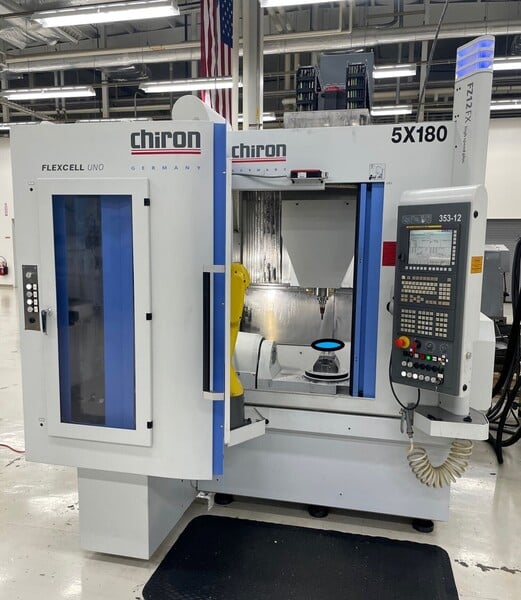 Chiron #FZ-12FX, 5-Axis CNC High Speed Plus vertical machining center, Fanuc 31i-B5, 21.6" X, 15.7" Y, 16.5" - Image 3