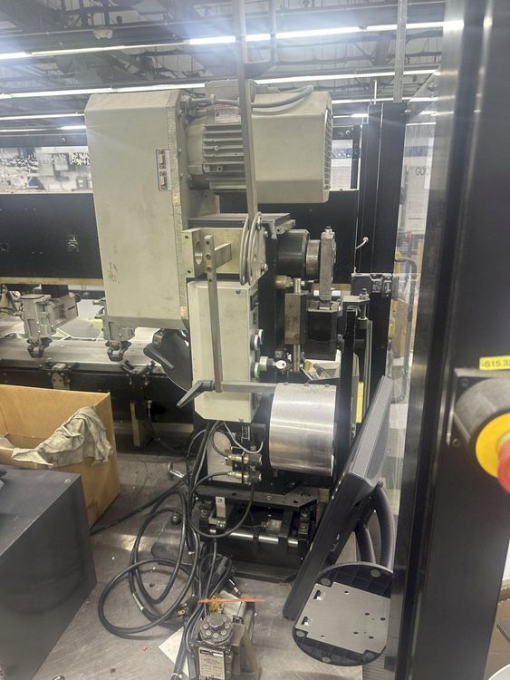 Megomat #ASM-3300-U, wire cutting & processing machine, APE 300 crimping station, 1997 - Image 4