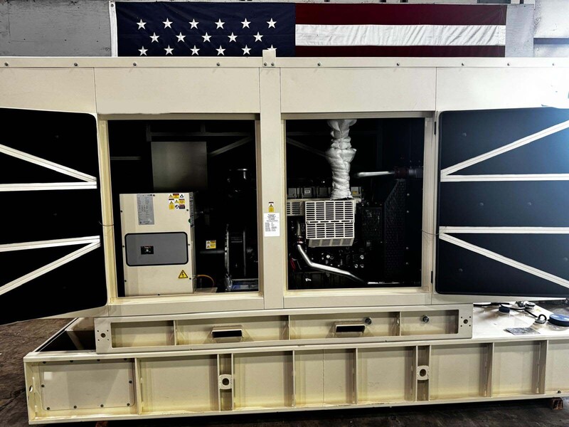 150 KW Model #EPG150P, diesel generator, sound attenuated enclosure, 277/480 Volts, critical silencer, new - Image 2