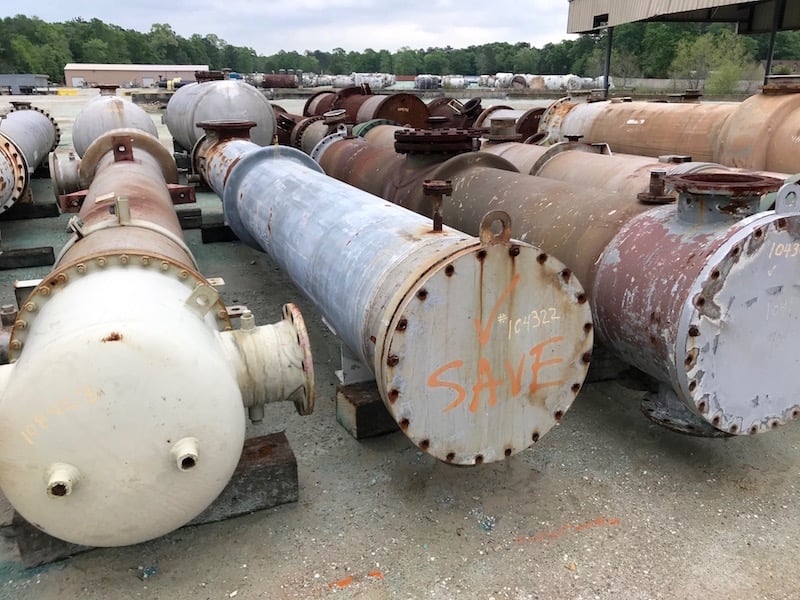 1480 sq.ft., 75 psi shell, Old Dominion, heat exchanger, 75 psi shell, 300&deg;F shell, 200&deg;F tube - Image 3