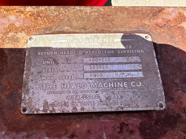 Heald, red head internal grinder - Image 7