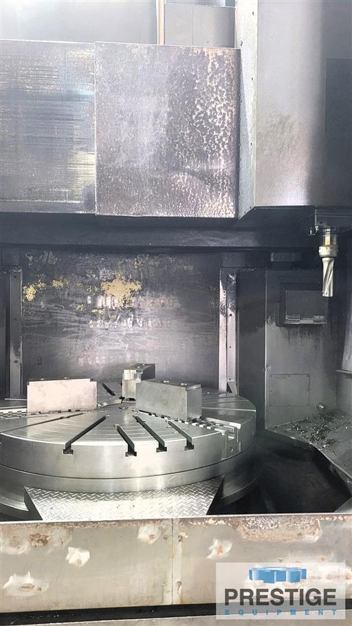 Hankook #VTC-125E, 49" table, 63" swing, 55" UR, 8.6" x 8.6"ram, C-Axis, milling, 24 ATC, Fanuc 32iA CNC - Image 3