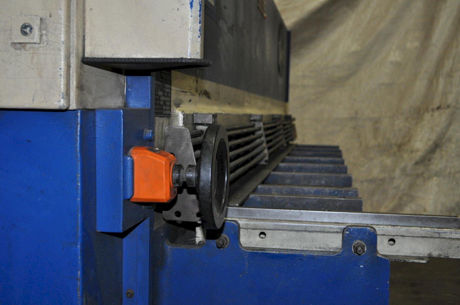1/4" x 10' Atlantic #HOE-10-1/4, hydraulic shear, 30" front operated power back gauge, 39" squaring arm - Image 3