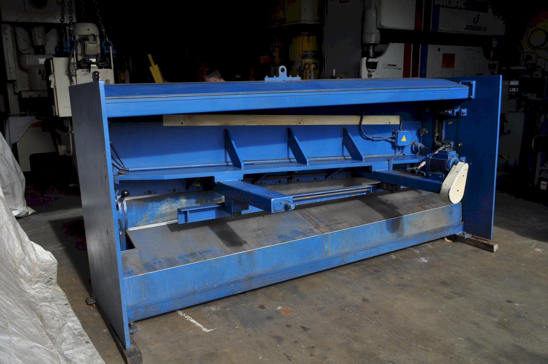 1/4" x 10' Atlantic #HOE-10-1/4, hydraulic shear, 30" front operated power back gauge, 39" squaring arm - Image 5