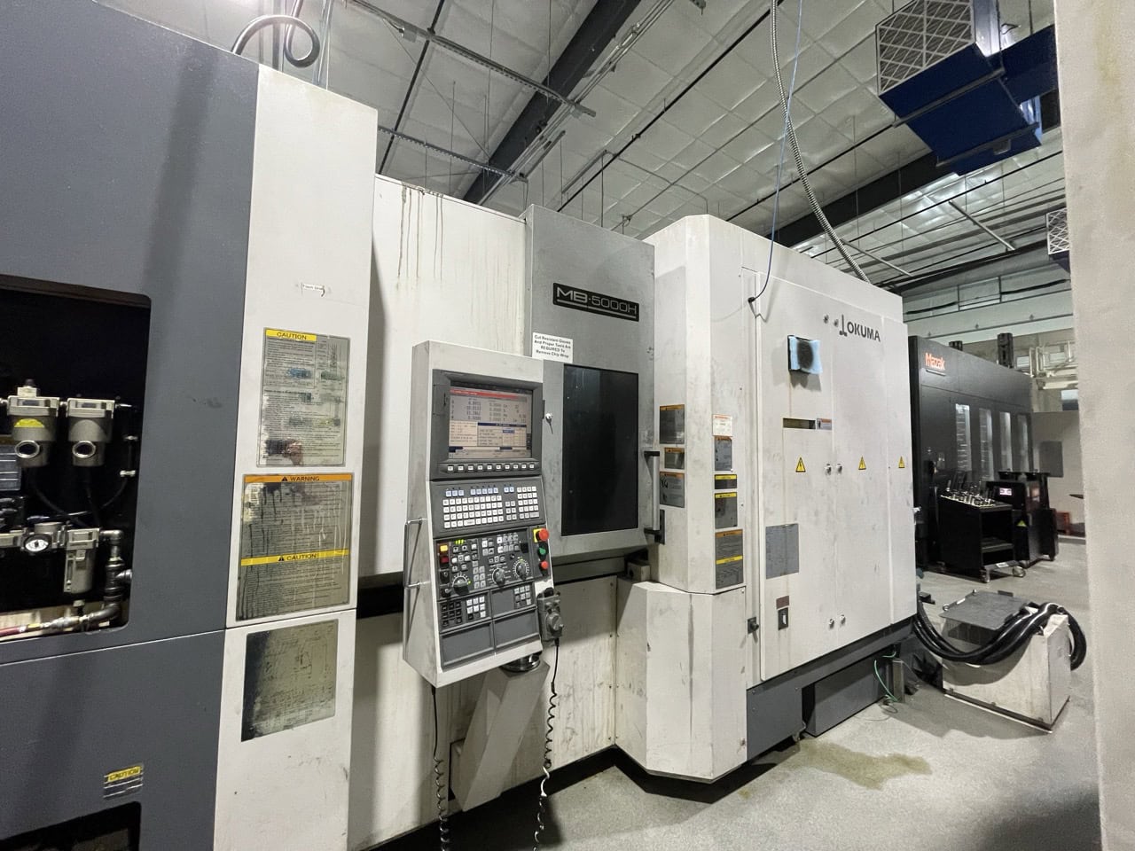 Okuma #MB-5000H, CNC horizontal machining center, OSP-P200M Control, 29.9" X, 29.9" Y, 29.9" Z, 15000 RPM - Image 2
