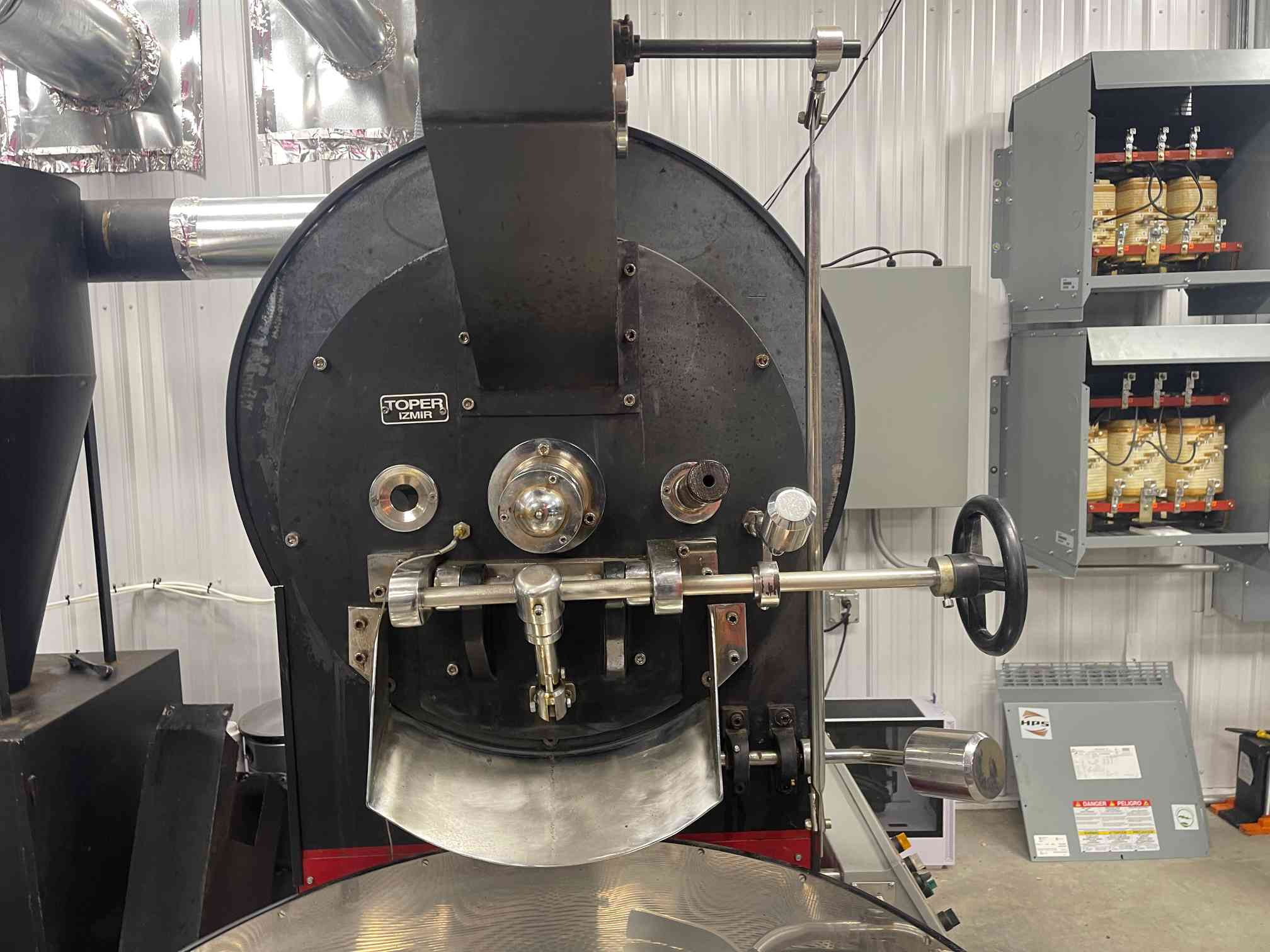 Toper #TKMS30, 30 kilo coffee roaster, digital controls, custom Chaff collector, 2004 - Image 5