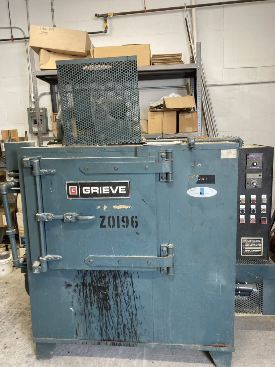 Grieve #HA-500, annealing oven, Natural gas, 350&deg;F, 1/2 HP motor, 230 V., 8 amps - Image 1