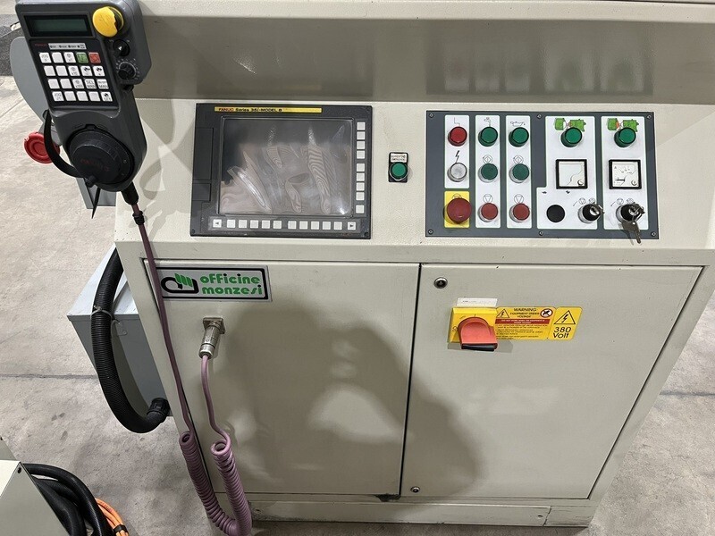 Monza #1500, Fanuc 35i-B Control, 6.5" cap., 14" W x 20" dia. wheel, infeed automation, 2014 - Image 4