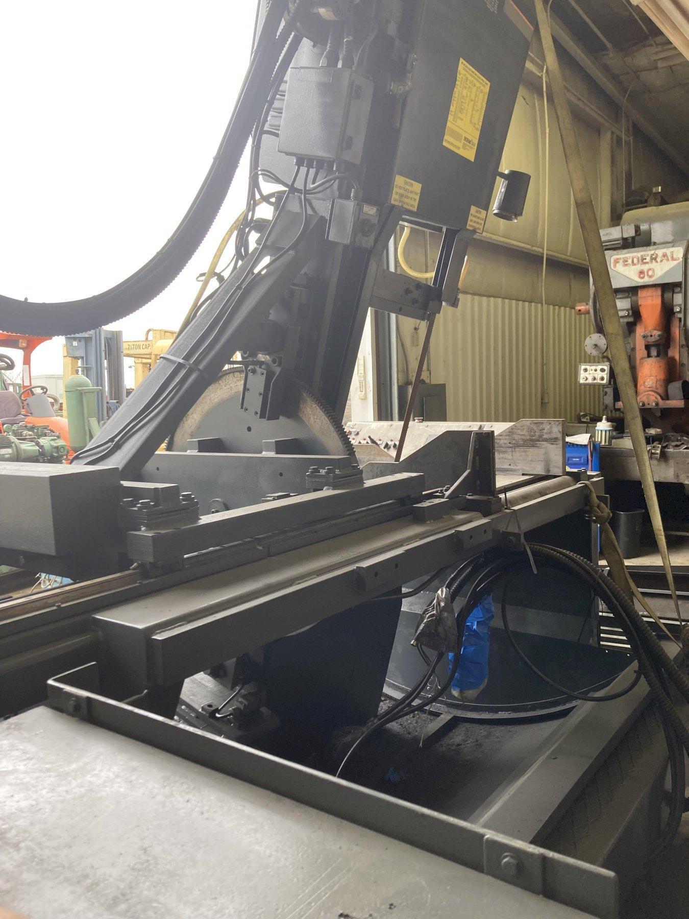 20" x 24" Hemsaw #VT130HA-60, high speed production vertical band saw, 19' x 1.5" blade, 10 HP, 2004 - Image 6