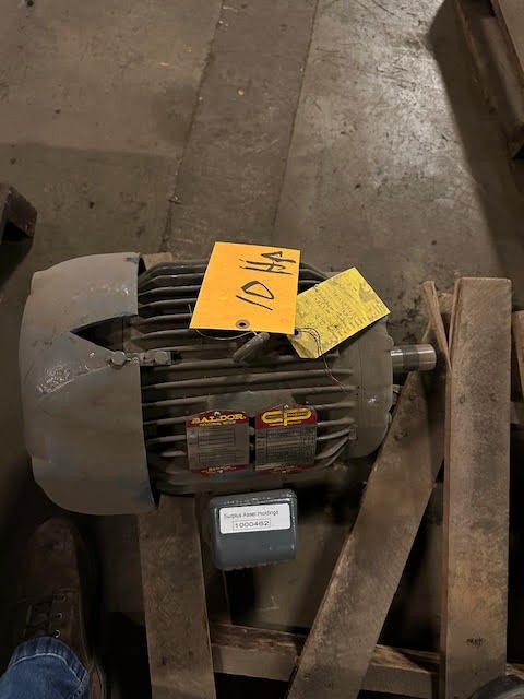 10 HP 1750 RPM Baldor, Frame 215T, 208-230/46 Volts, Squirrel Cage, electrically OK - Image 2