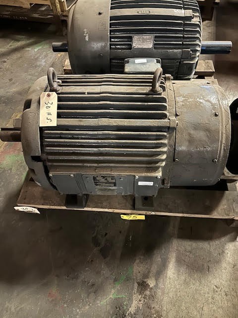 30 HP 1165 RPM P & H, 230/460 Volts, Wound Round Motor, electrically OK - Image 2