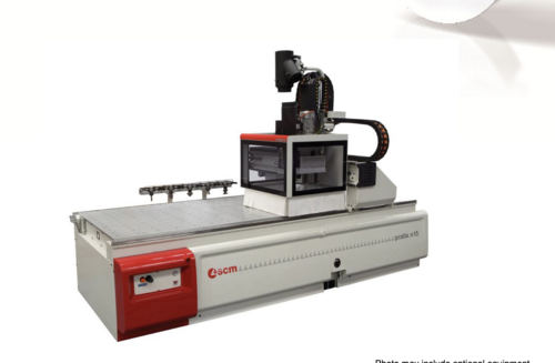 SCMI #Pratix-N-15, CNC router, 5' x 12' table, scissor lift, outfeed table, (2) 10 HP vacuum pumps, 2014 - Image 10