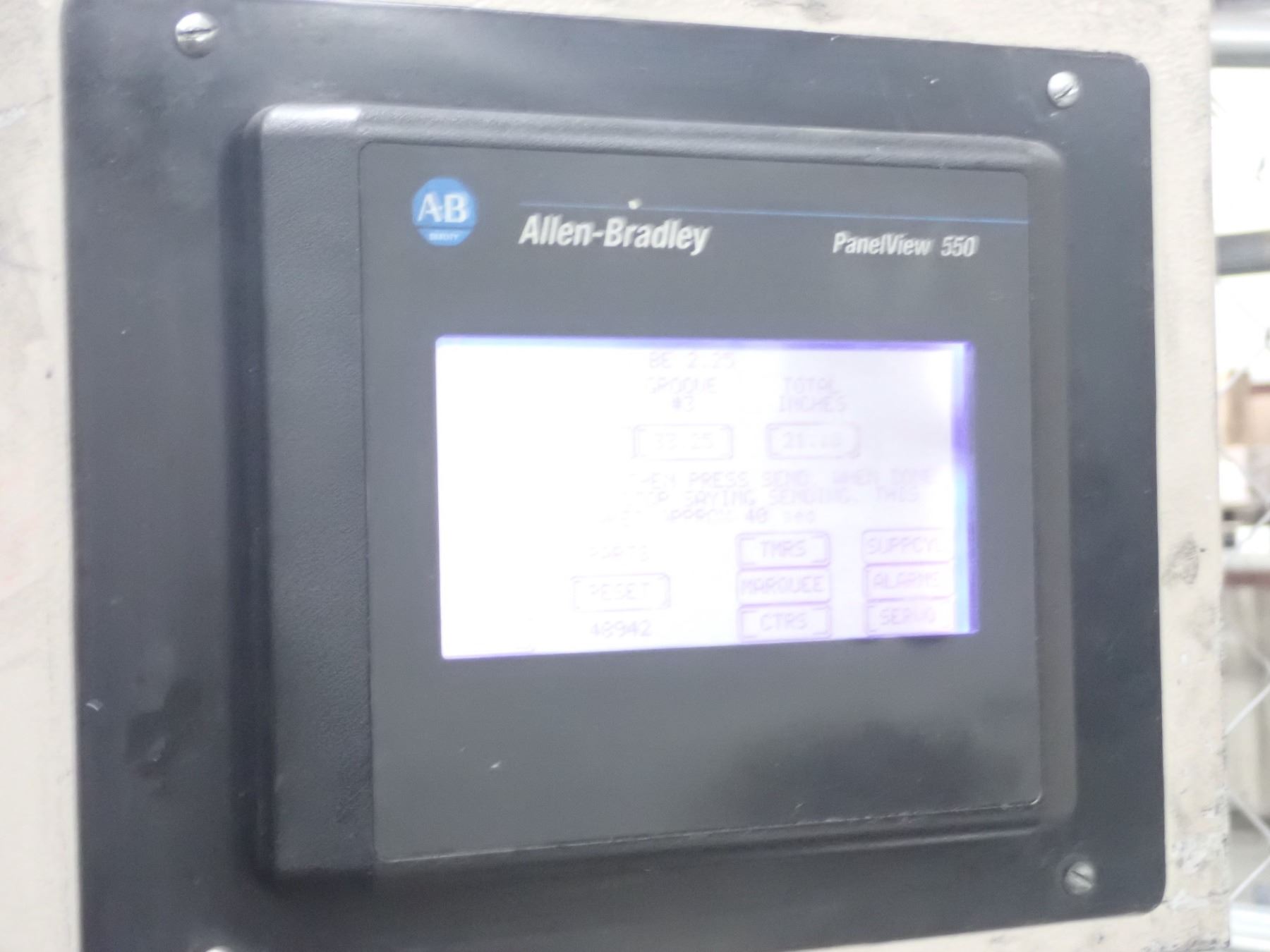 3" Modern #3K-LH, automatic pipe-tube-bar cut-off lathe, updated Allen Bradley Panel View 550 PLC controls - Image 4