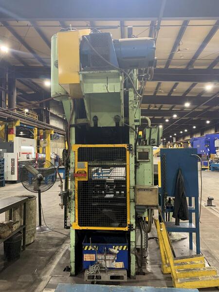 150 Ton, Verson #150-OBG, single crank mechanical metal stamping gap frame press, 12" stroke, reconditioned - Image 5