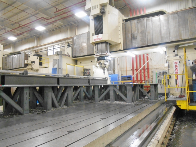 Rambaudi, 5" Axis vertical double column traveling gantry bridge mill w/nutatin spindle - Image 5