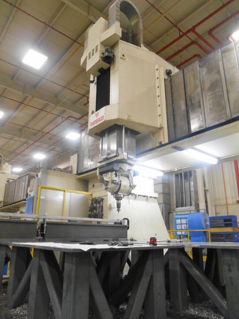 Rambaudi, 5" Axis vertical double column traveling gantry bridge mill w/nutatin spindle - Image 6