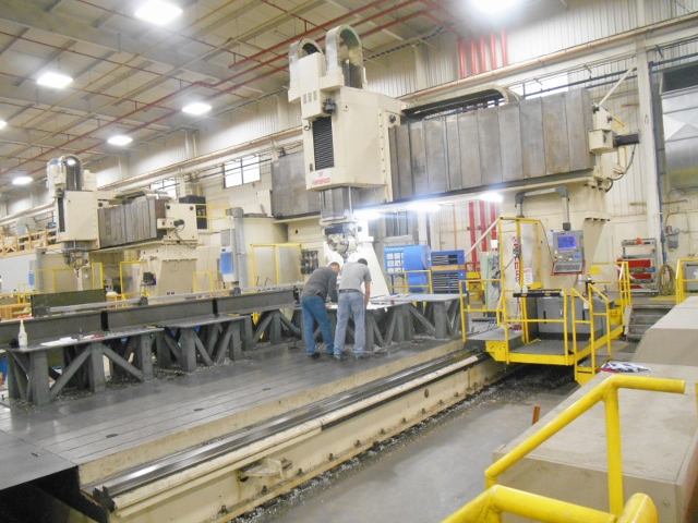 Rambaudi, 5" Axis vertical double column traveling gantry bridge mill w/nutatin spindle - Image 9