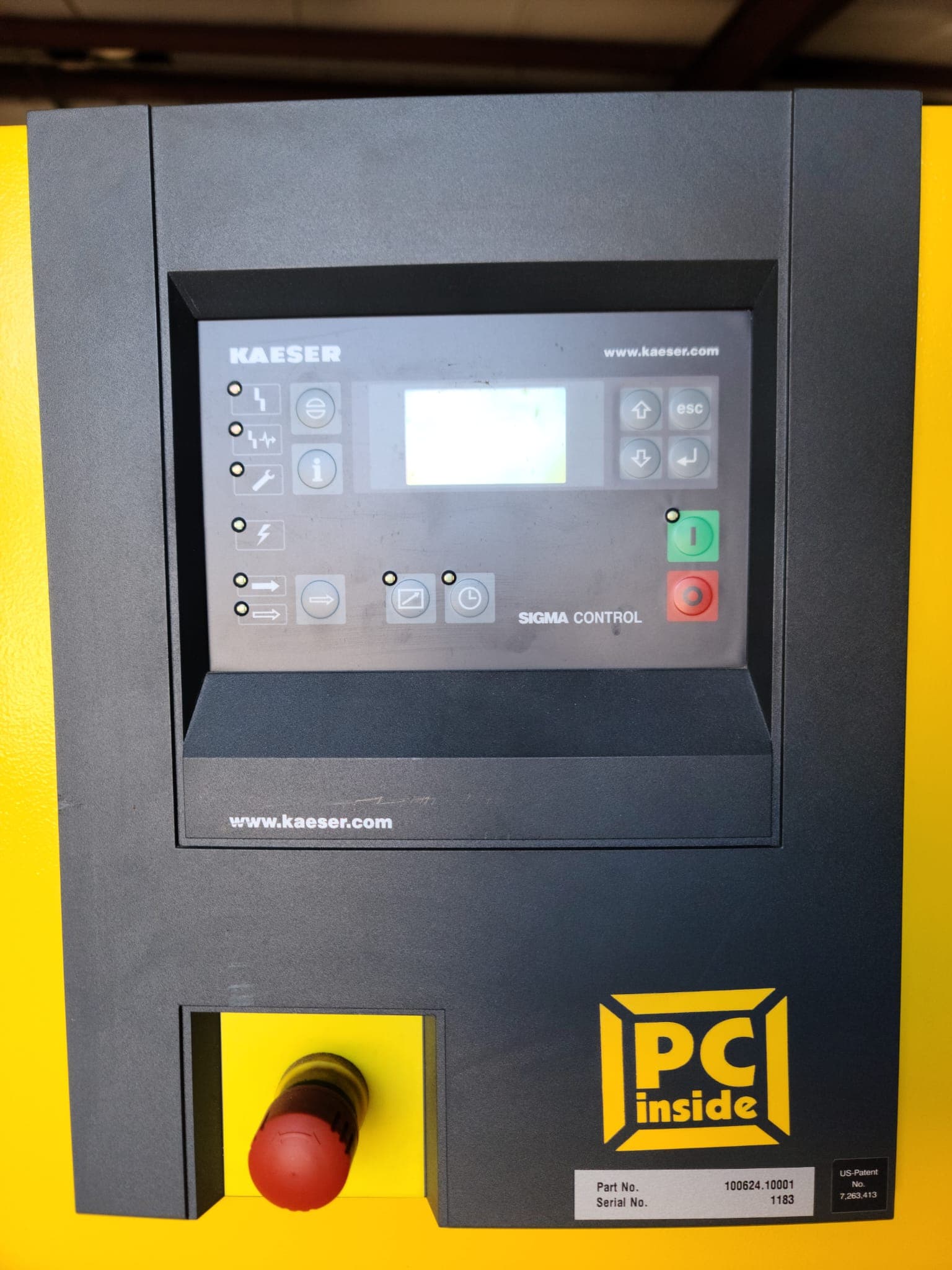 Kaeser #ASD-40S, Direct Drive Rotary Screw Air Compressor, 40 HP, 3550 RPM, 120 V., 3-Phase, 162 CFM @ 125 - Image 4