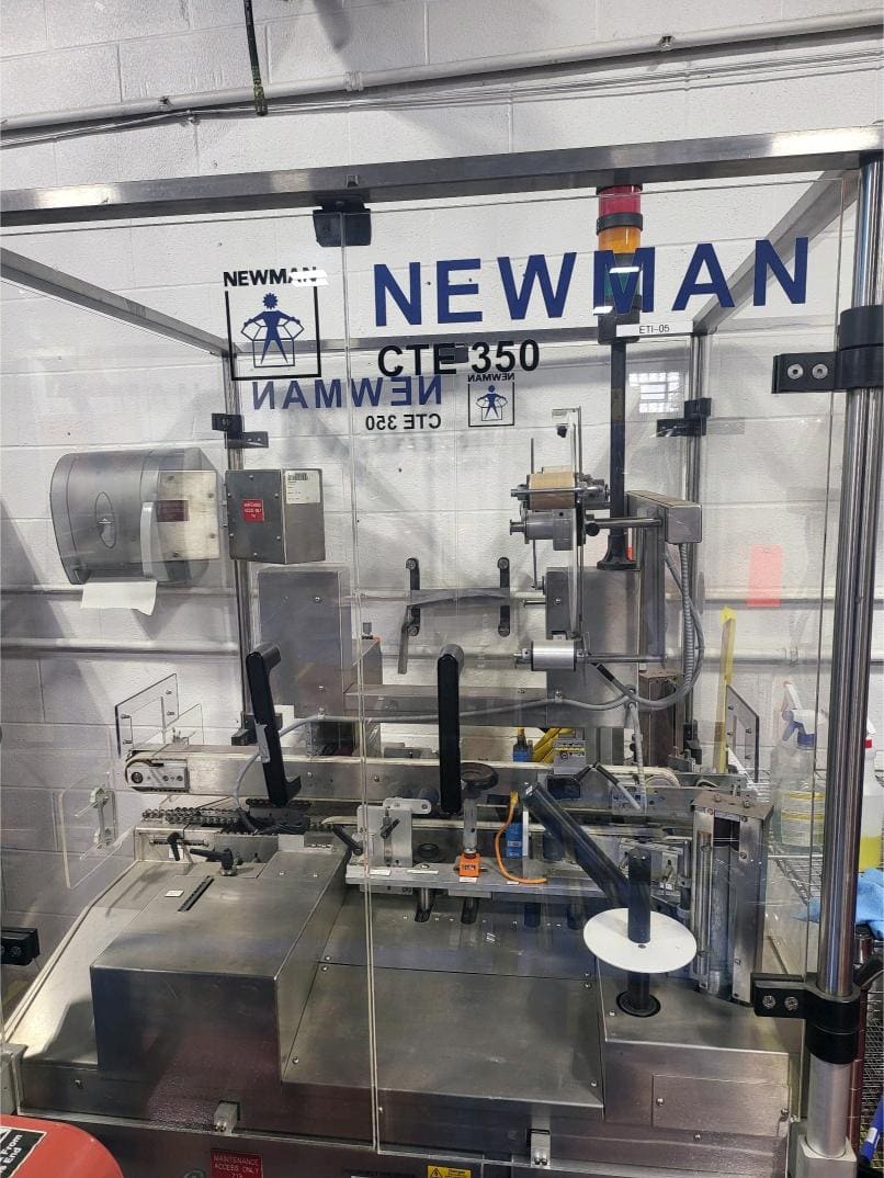 Newman #CTE-350, Tamper Evident Automatic Carton Labeler, 350 CPM, 230V., 1-Phase, 2007 - Image 1