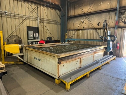 AKS #C1012, Plasma Cutting System, 10' x 12' Table Size, Hypertherm, Beveling Head w/ Rotary, 2020 - Image 1