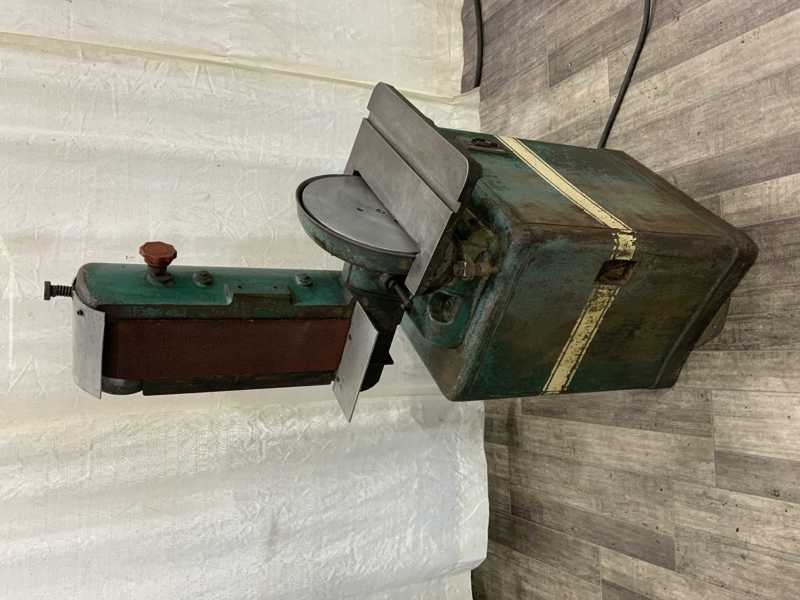 6" Powermatic #300, combination sander, 6" x18" belt, 12" disc, 1 HP, 45° tilt - Image 3