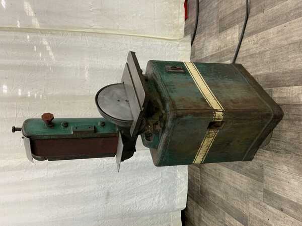 6" Powermatic #300, combination sander, 6" x18" belt, 12" disc, 1 HP, 45° tilt - Image 5