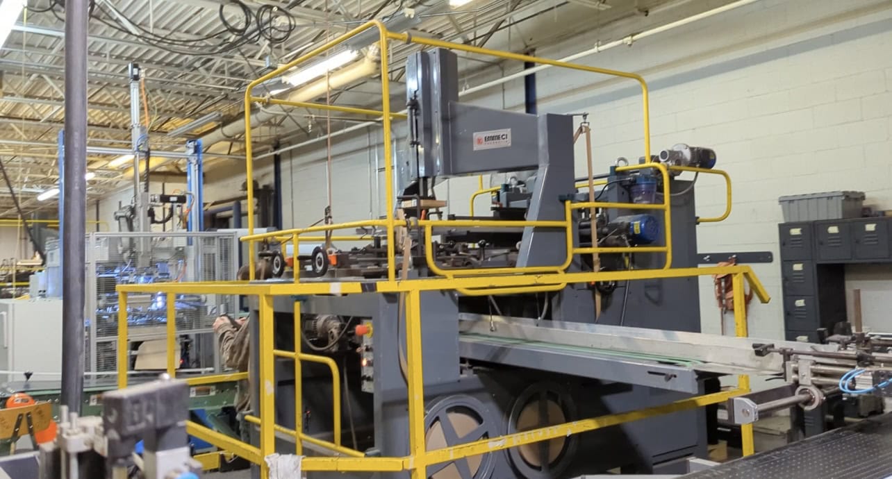 Emmeci #MC-92-HSB, Fully Automatic Rigid Box Line, Wrapper Discharge, 110 PSI - Image 1