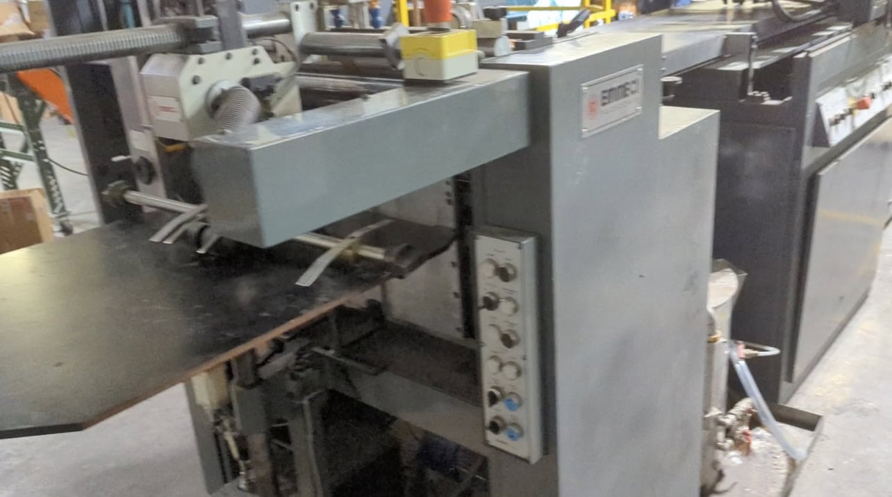 Emmeci #MC-92-HSB, Fully Automatic Rigid Box Line, Wrapper Discharge, 110 PSI - Image 7