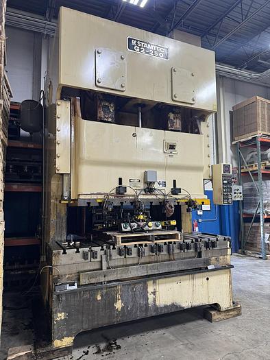 275 Ton, Stamtec #G2-250, 2pt gap frame stamping press, 11.08" stroke, 21.67" Shut Height, 20-35 SPM, 2000 - Image 3