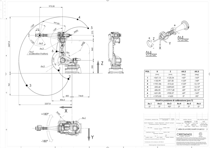 Comau Smart #NJ-60-2.2, 6-Axis robot arm, 60 Kg wrist payload, new surplus, 2022 - Image 6