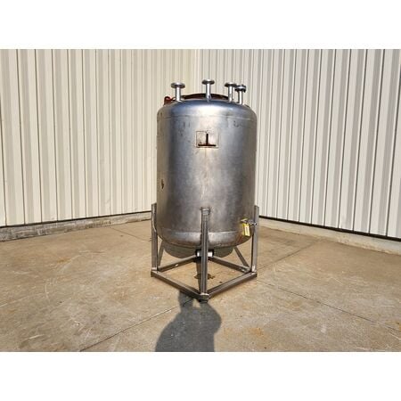 590 gallon Stainless Steel single wall liquid pressure rated mixing tank - Image 3