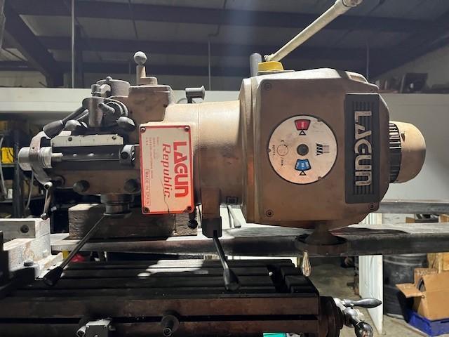 Lagun #FTV-2S, Vertical Milling Machine, 10" x 50" Table, 4200 RPM, 3 HP, 440 V., - Image 3