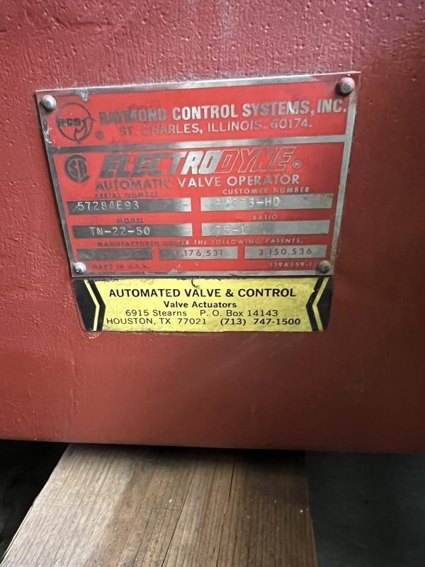 40" Limitorque valve actuator, Doerr electric torque motor, 220/440 V., 17/8.5 amp, new/unused - Image 3