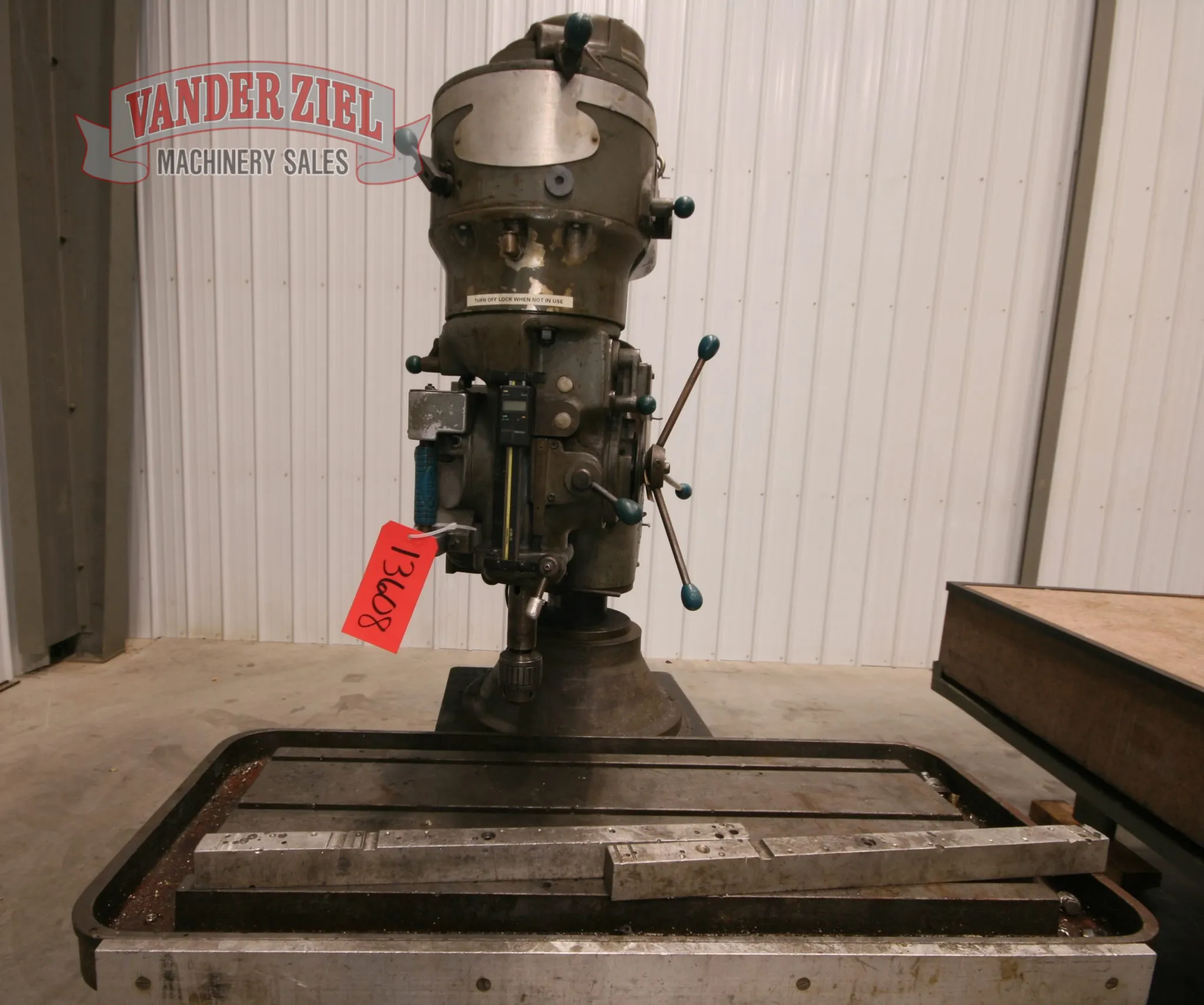 Wells Index #125, radial drill, sliding ram type, #3MT, 1.5 HP 2 speed - Image 6