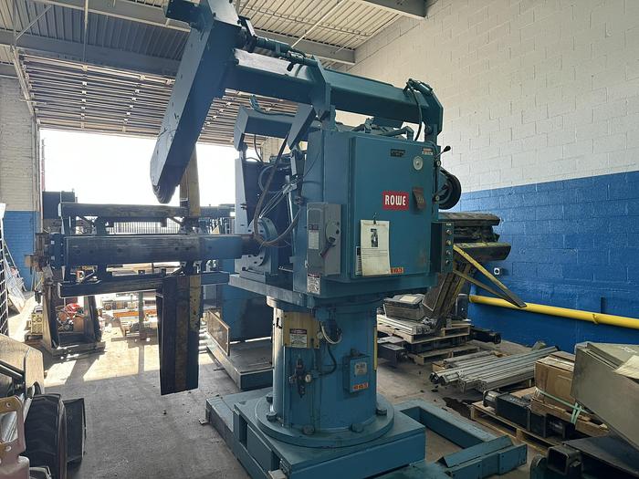 7500 lb. Rowe #7530-DSJ-DE, double end uncoiler with coil car, 30" mandrel length, 60" outside dimensions - Image 2