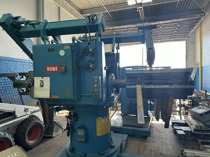 7500 lb. Rowe #7530-DSJ-DE, double end uncoiler with coil car, 30" mandrel length, 60" outside dimensions - Image 3