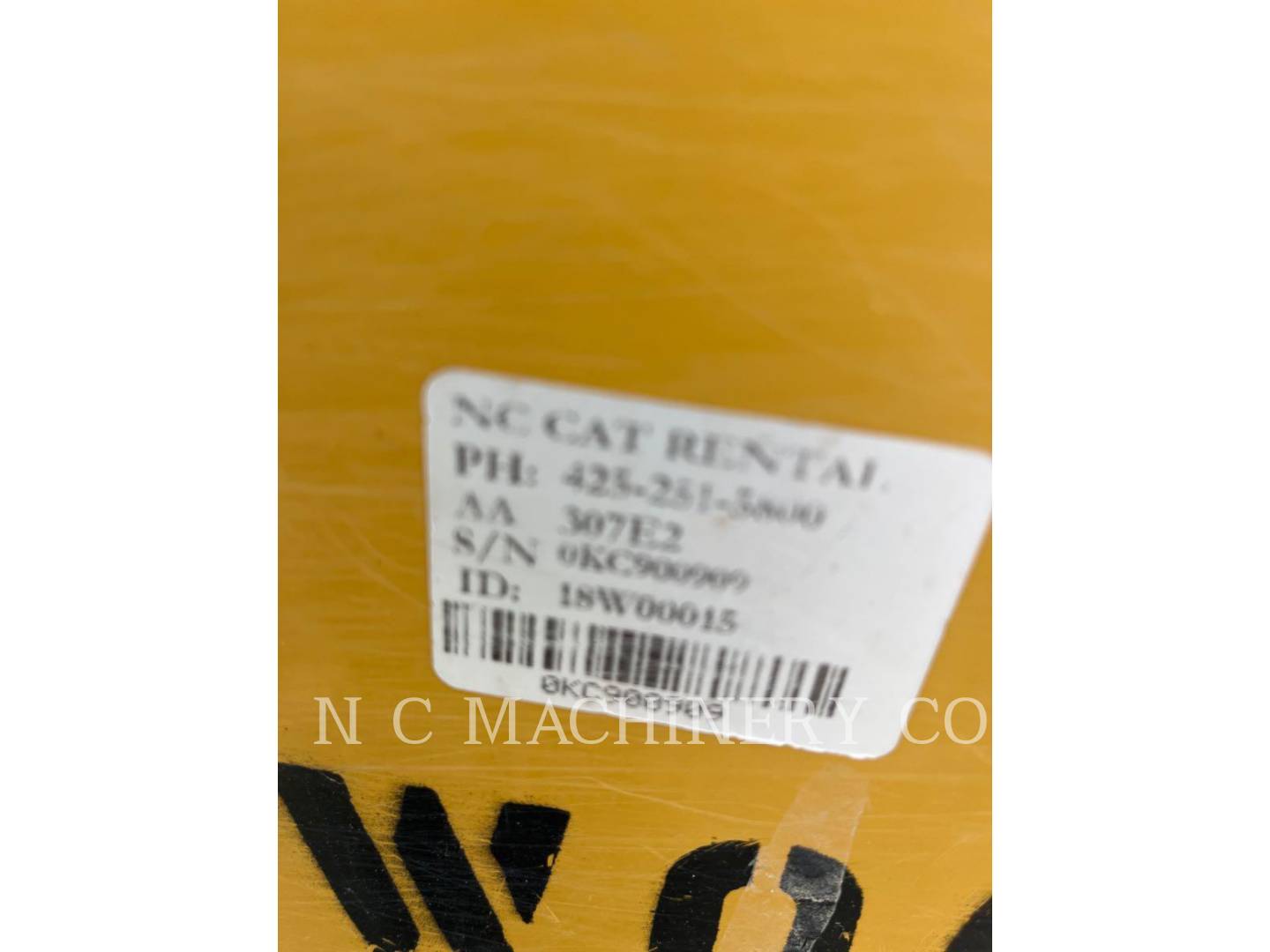 Caterpillar 307E2, Crawler Excavator, 2814 hours, S/N: KC900909, 2018 - Image 4