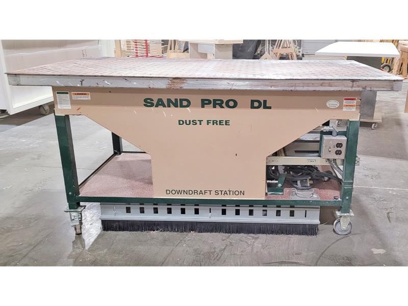 Sandman #DL7236, Downdraft Sanding Table, 72" x 36" Table, 1.5 HP, 4" Wheels, 220 V., 2016 - Image 1
