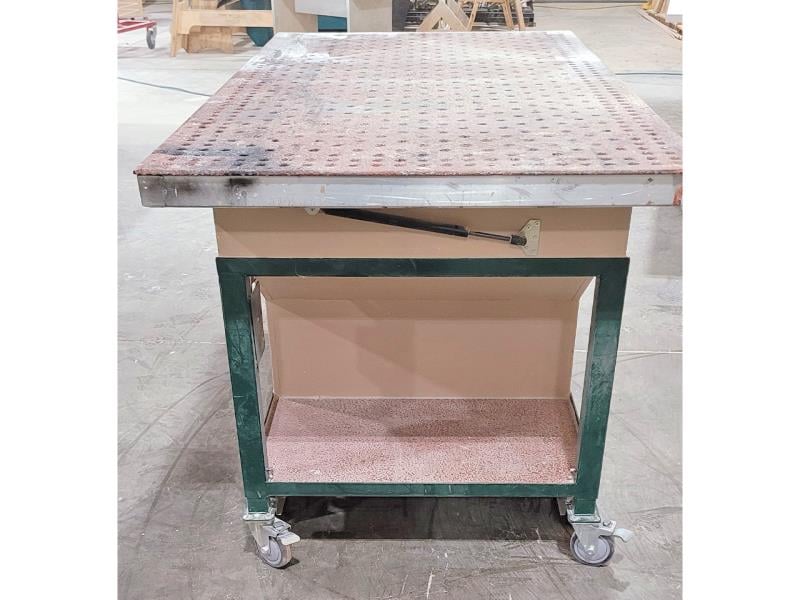 Sandman #DL7236, Downdraft Sanding Table, 72" x 36" Table, 1.5 HP, 4" Wheels, 220 V., 2016 - Image 5