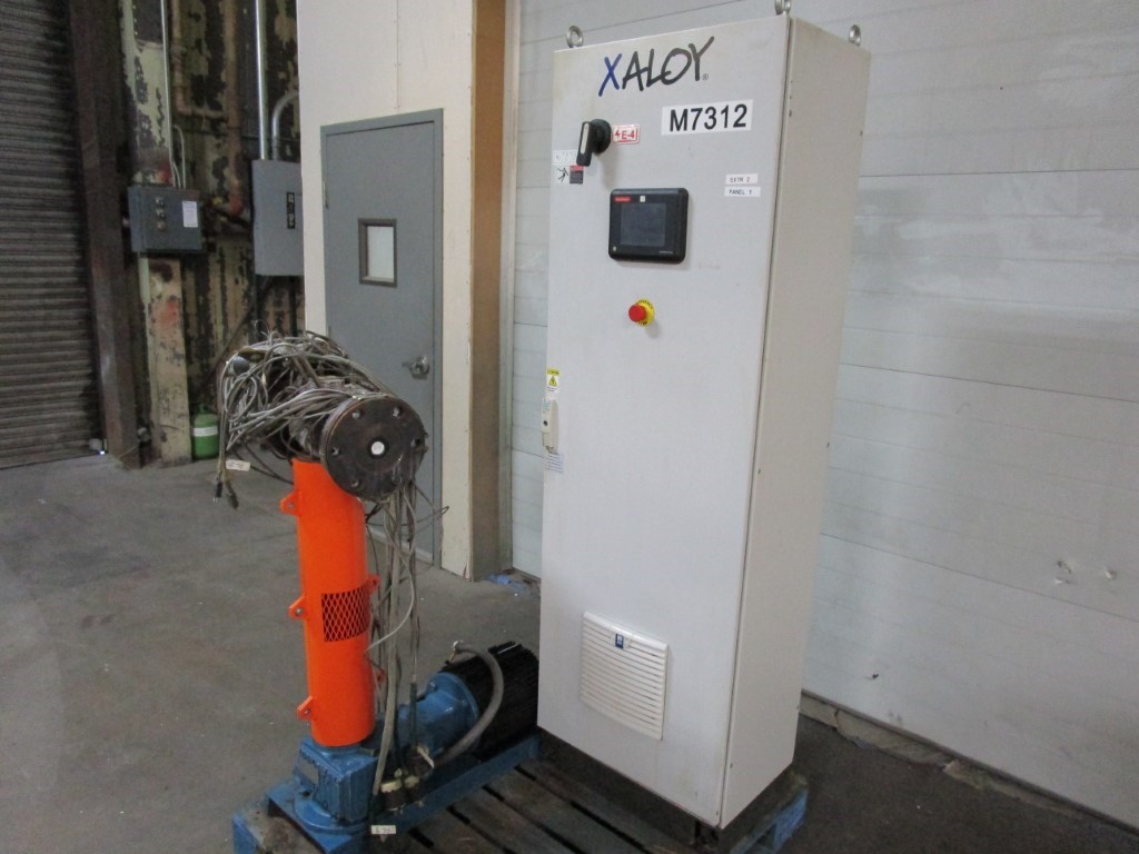 Xaloy #MSDP-1515, melt pump, 3 HP Marathon AC motor, 27.21:1 gearbox, control panel quick panel PLC - Image 2