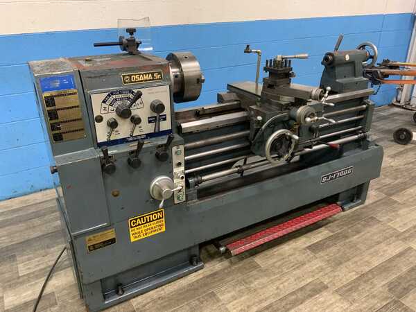 17" x 40" Osama-SR #SJ17006, Gap Bed Engine Lathe, 17" Swing, 2000 RPM, 56 TPI, 10" 3-Jaw Chucks, 5 HP, 1984 - Image 1