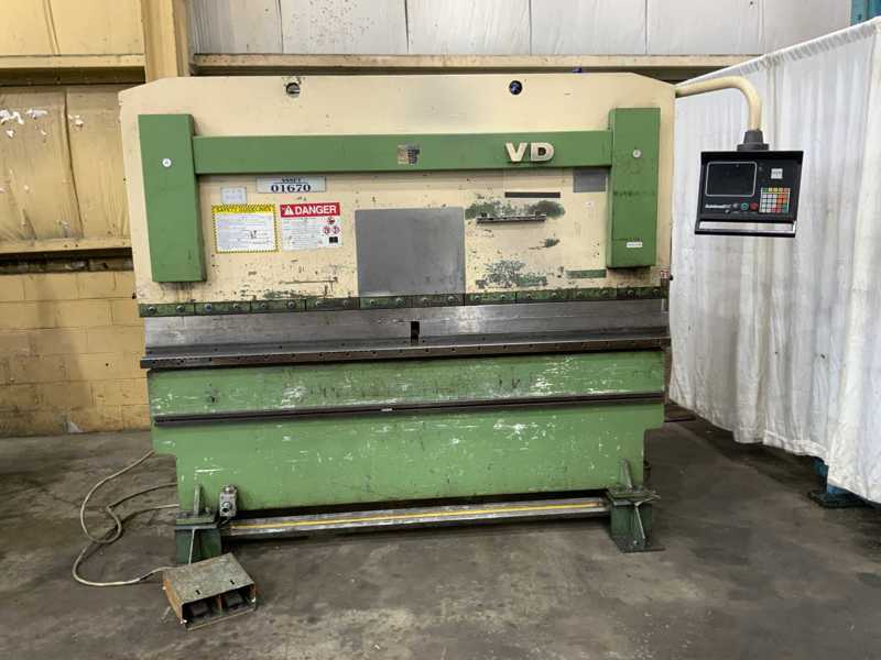 60 Ton, LVD #PPBL 60/25, Hydraulic Press Brake, 80.7" between housing, 8" Throat, 3.9" Stroke, 6.4 HP, 100" OA - Image 9