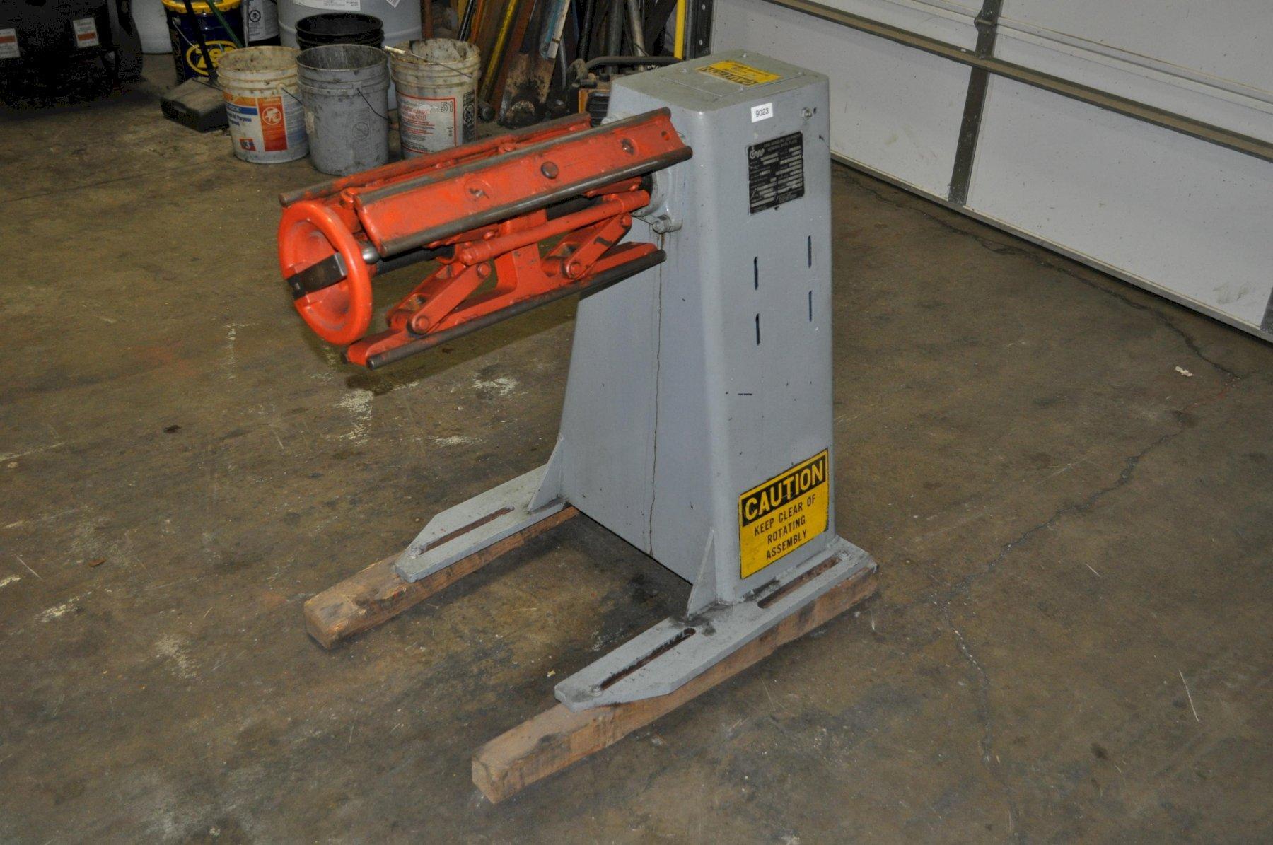 1600 lb. CWP, non powered uncoiler, 22" mandrel, 60" outside dimensions, 11.5"-17.5"ID, manual expansion - Image 3