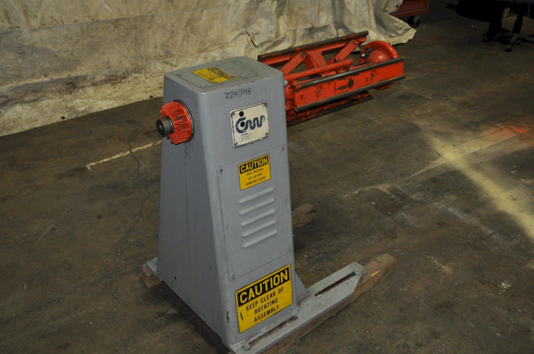 1600 lb. CWP, non powered uncoiler, 22" mandrel, 60" outside dimensions, 11.5"-17.5"ID, manual expansion - Image 6