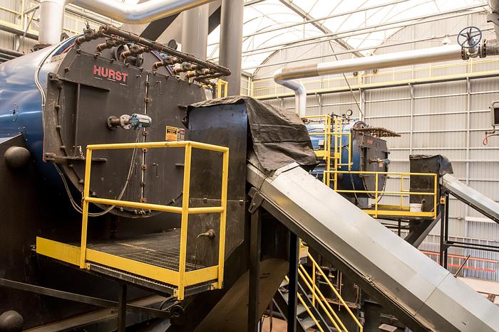 500 HP Hurst, Biomass Wood Boiler, 15 psi, w/185 ton bin, 2007 - Image 10